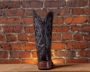 Black Full Foot Caiman with Rom Sole