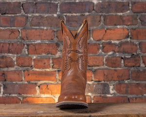 Rich Cognac Brown Oil Resistant Sole Comfort Boot