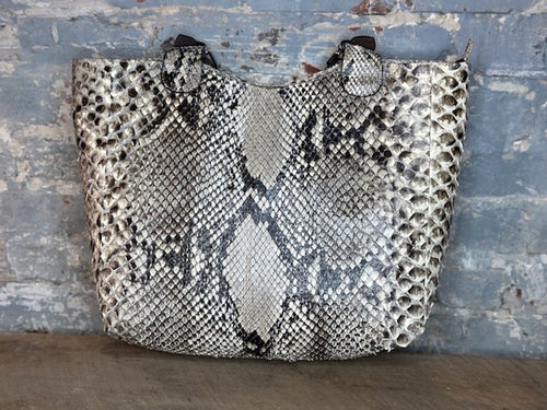 Lagrange Leather Python Tote Bag