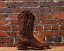 Antique Tan Leather Boot with Rom Sole