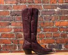 Merlot Python Snip Toe Boot