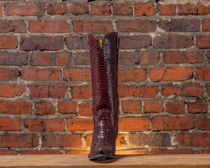 Merlot Python Snip Toe Boot
