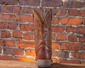 Rich Cognac Brown Oil Resistant Sole Comfort Boot