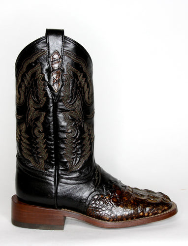 Everglades Caiman Head Saddle Comfort Boot