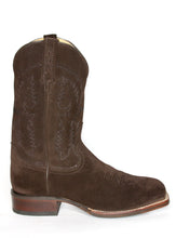 Rich Dark Chocolate Italian Suede Rom Sole Comfort Boot