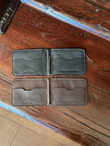 Lagrange Leather Genuine Wild American Alligator Front Pocket Wallet
