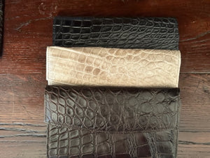 Lagrange Leather Large Wild American Alligator Wallet