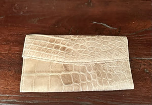 Lagrange Leather Large Wild American Alligator Wallet