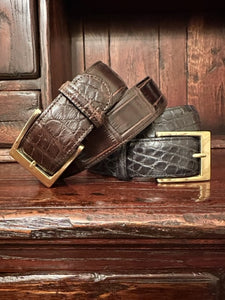 Genuine Wild American Alligator Belt